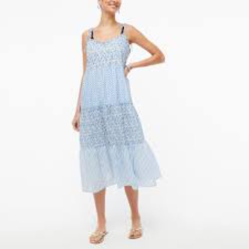 NWT JCrew Ruffle Tiered Maxi Cover Up Dress